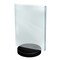Azar Displays 8.5" x 11" Vertical Frame on a Weighted Black Round Base, PK10 108714 - alternate 1